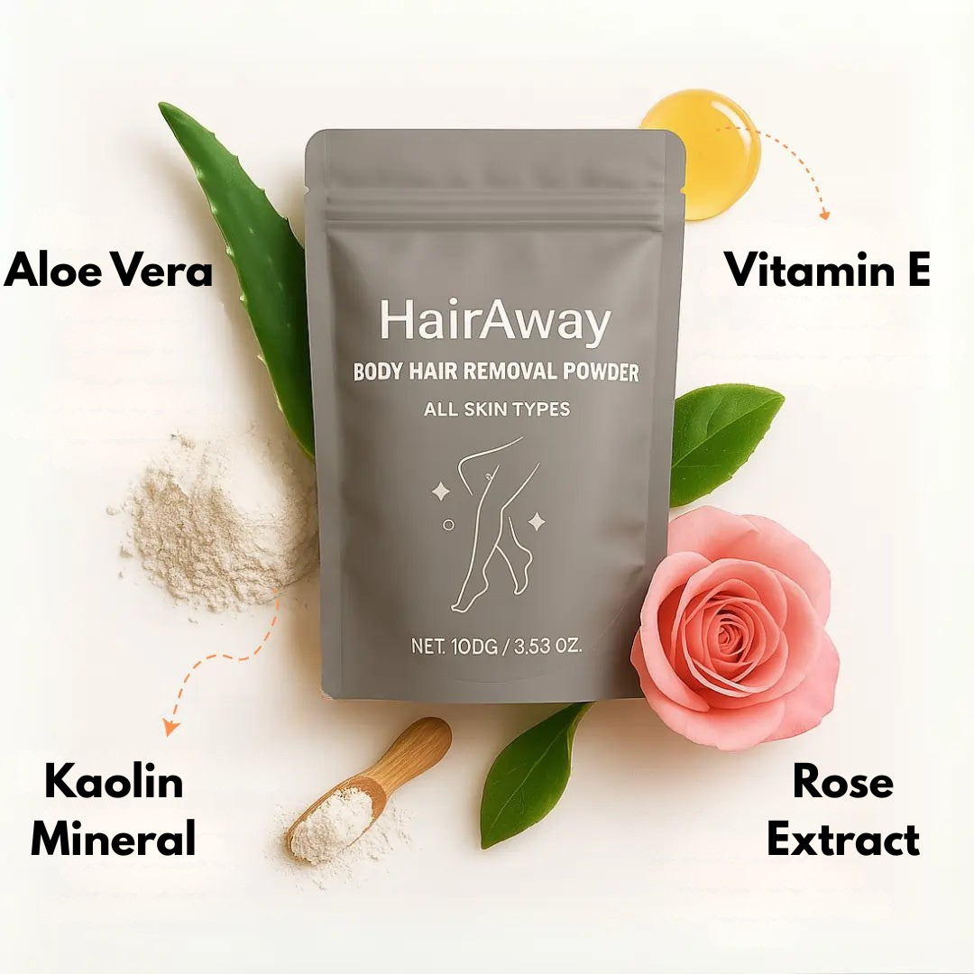 HairAway | Polvo para la Eliminación de Vello Corporal