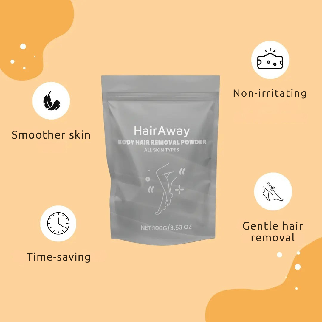 HairAway | Polvo para la Eliminación de Vello Corporal