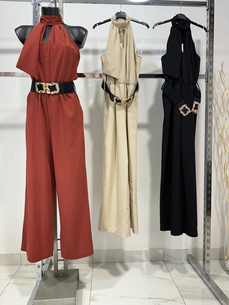 Karen | Mono Elegante de Pierna Ancha