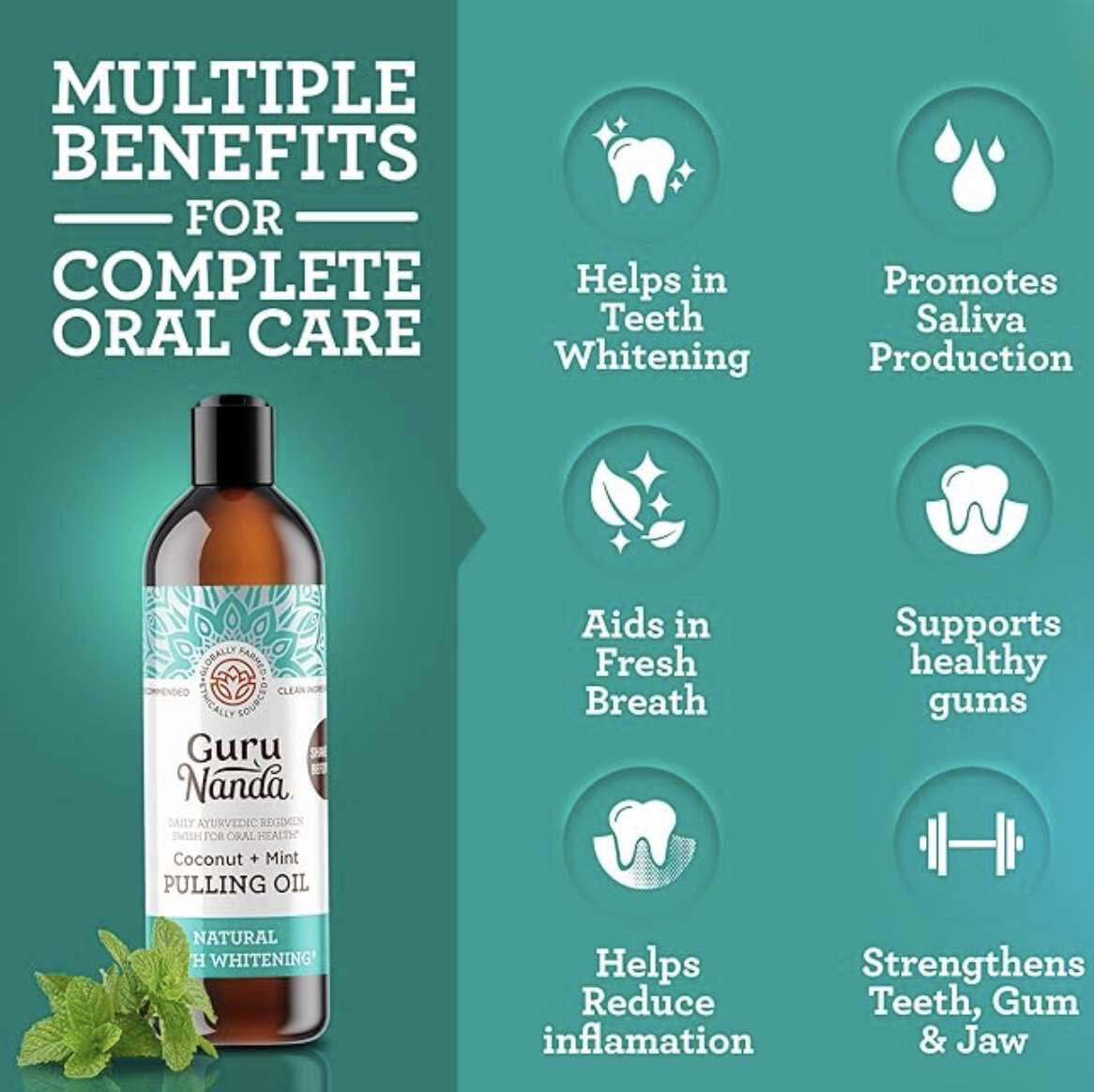 CocoNature | Enjuague Bucal de Aceite de Coco para Dientes Más Limpios