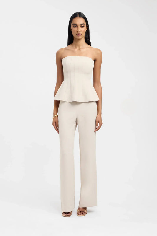 Belisa | Top y pantalones combinados en estilo casual