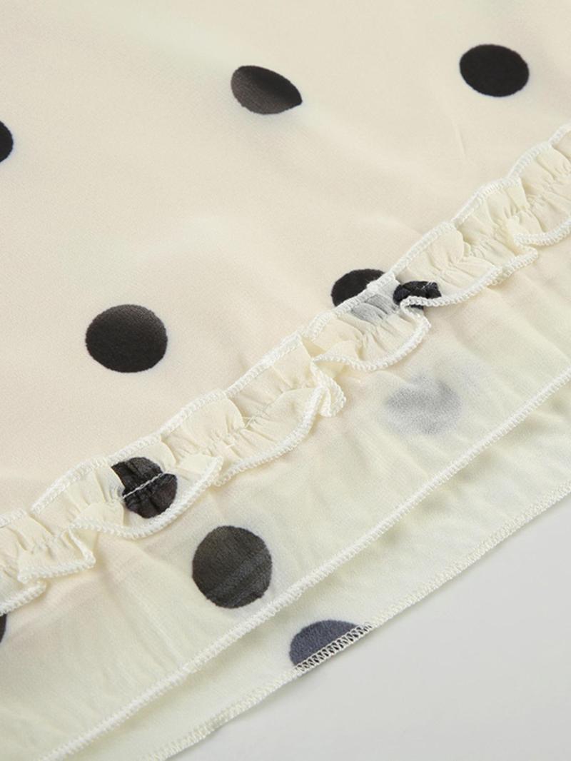 Kyomi | Falda Midi con Estampado de Lunares