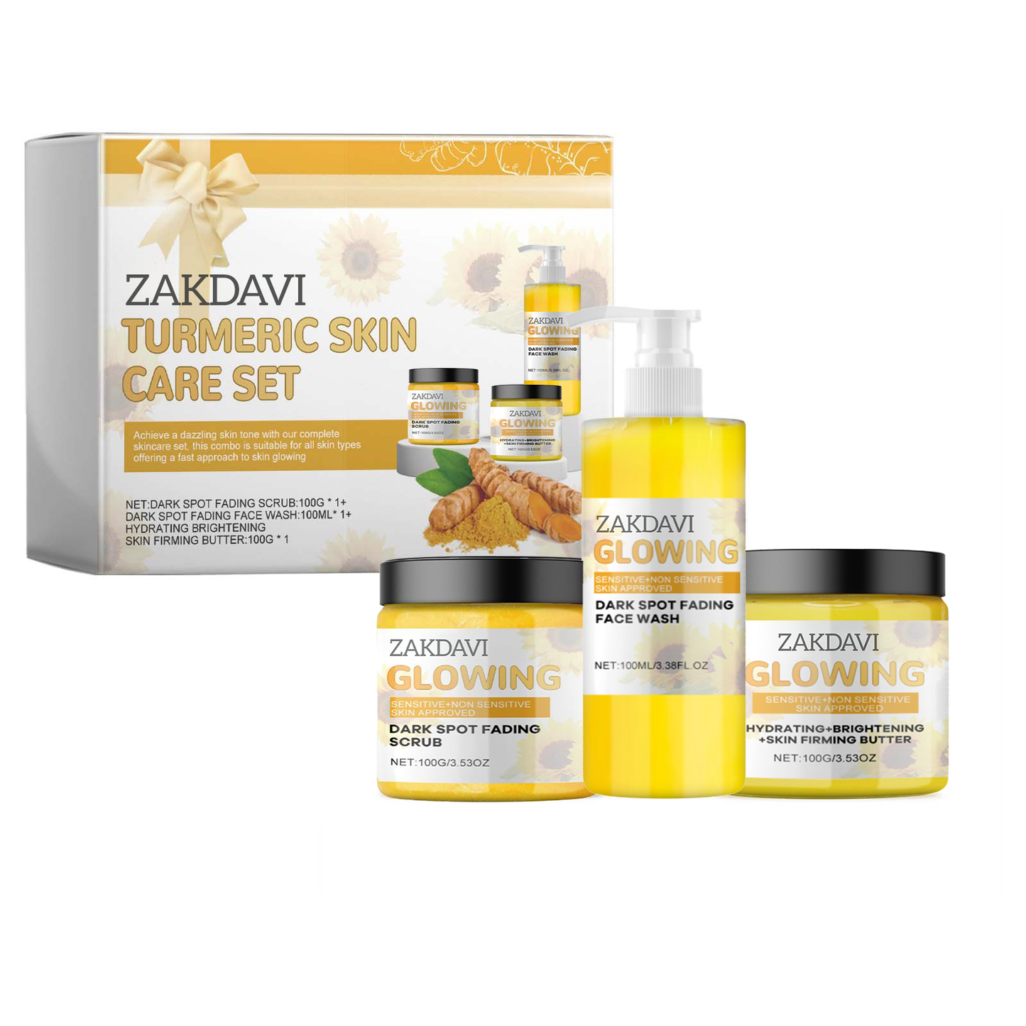 Glowing | Kit de Cuidado Facial con Cúrcuma