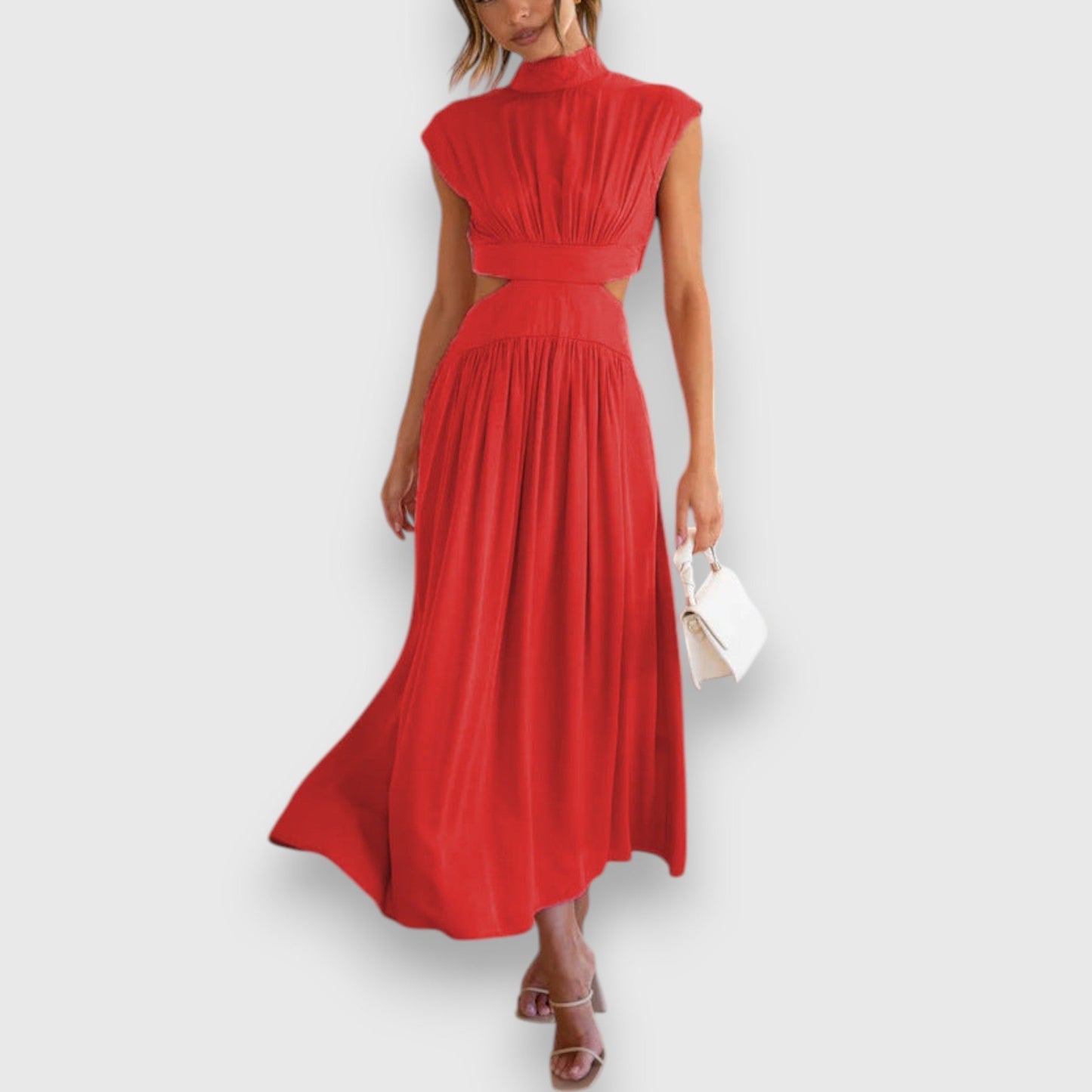Liyi | Vestido largo con cuello alto