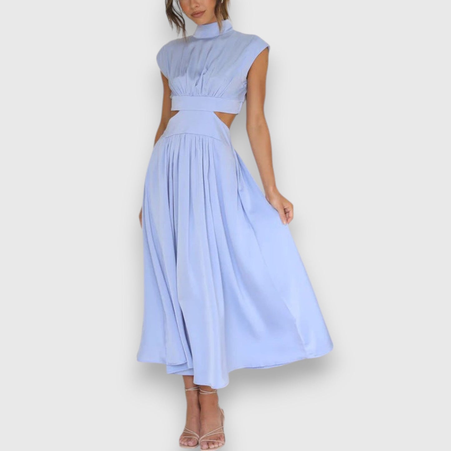 Liyi | Vestido largo con cuello alto