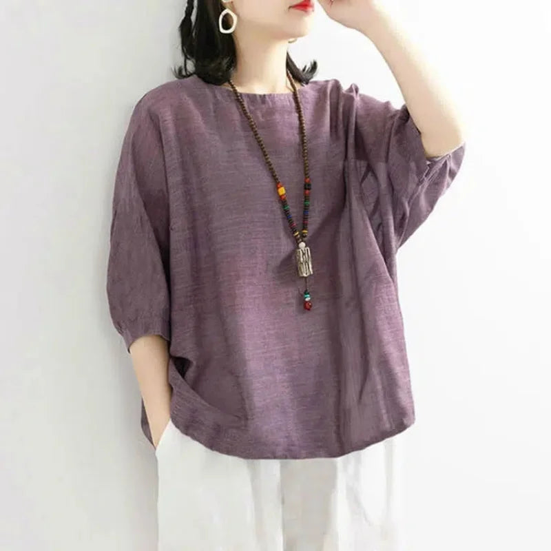 Olinda | Camiseta Casual de Corte Suelto
