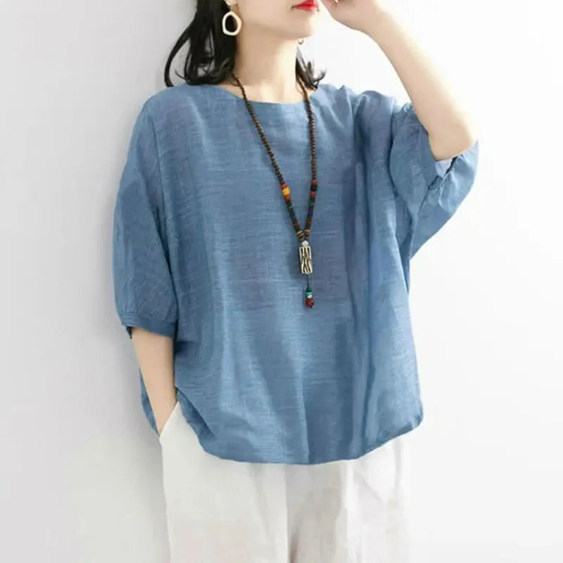 Olinda | Camiseta Casual de Corte Suelto