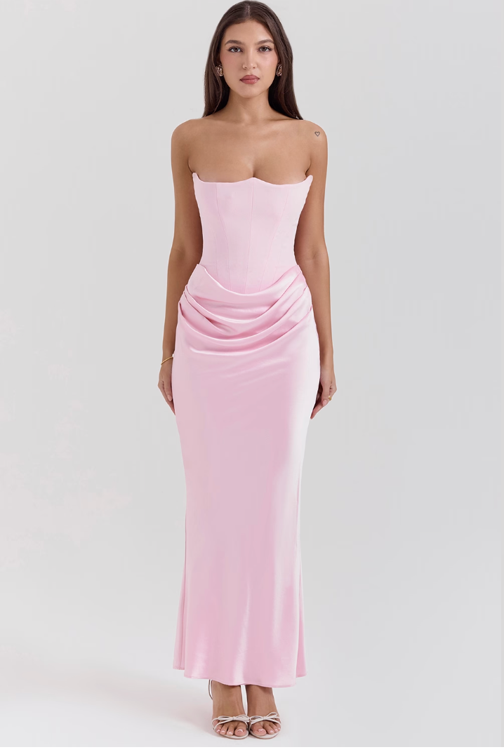 Shayla | Vestido Largo Elegante con Corsé