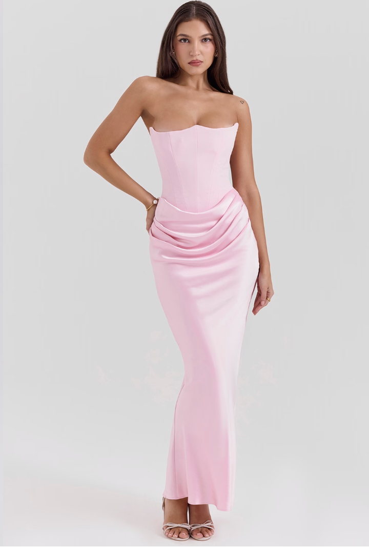 Shayla | Vestido Largo Elegante con Corsé