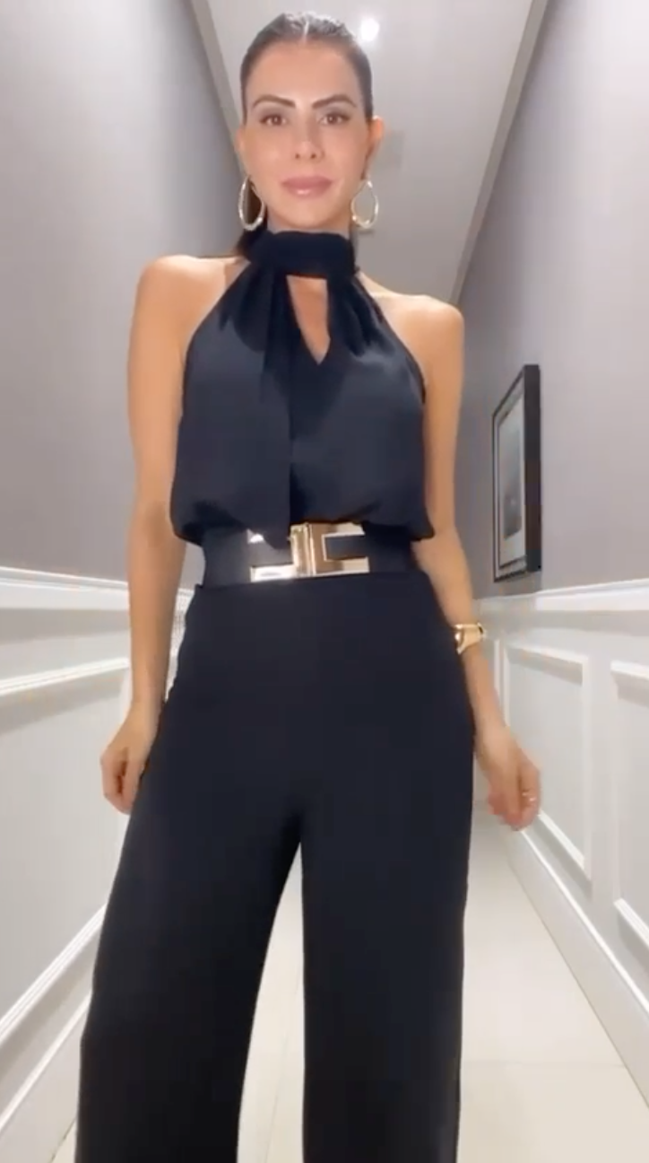 Karen | Mono Elegante de Pierna Ancha