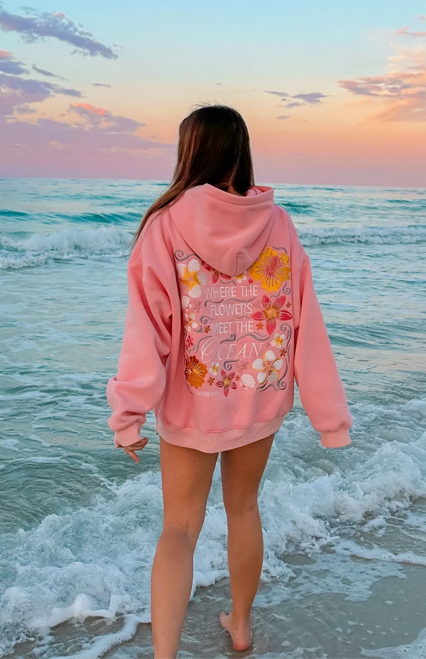 Clemence | Sudadera "Donde Las Flores Encuentran El Océano"