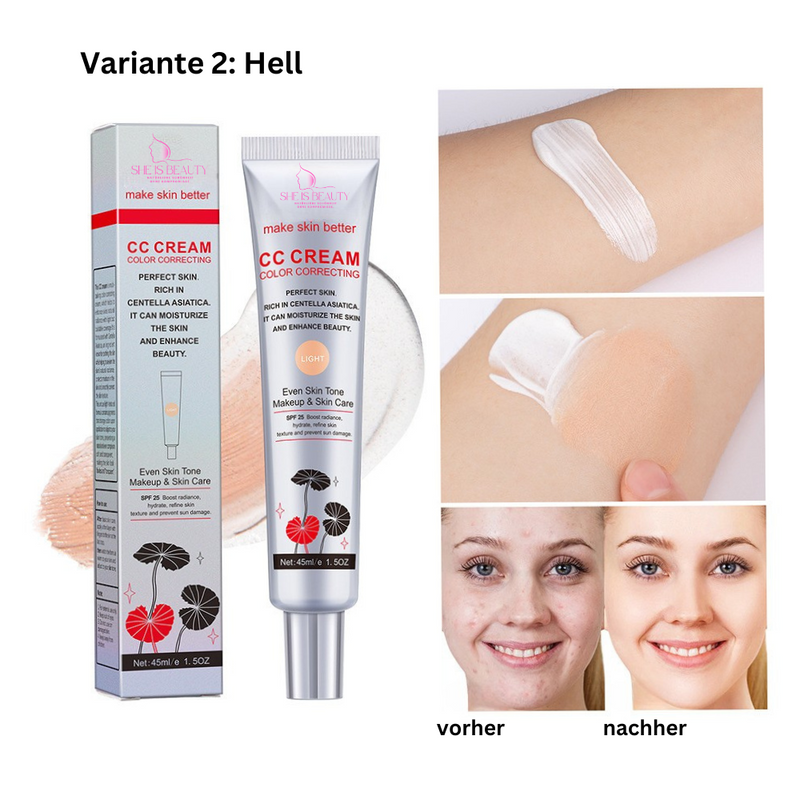 CC Cream | Corrector de Maquillaje que se Adapta a tu Tono de Piel