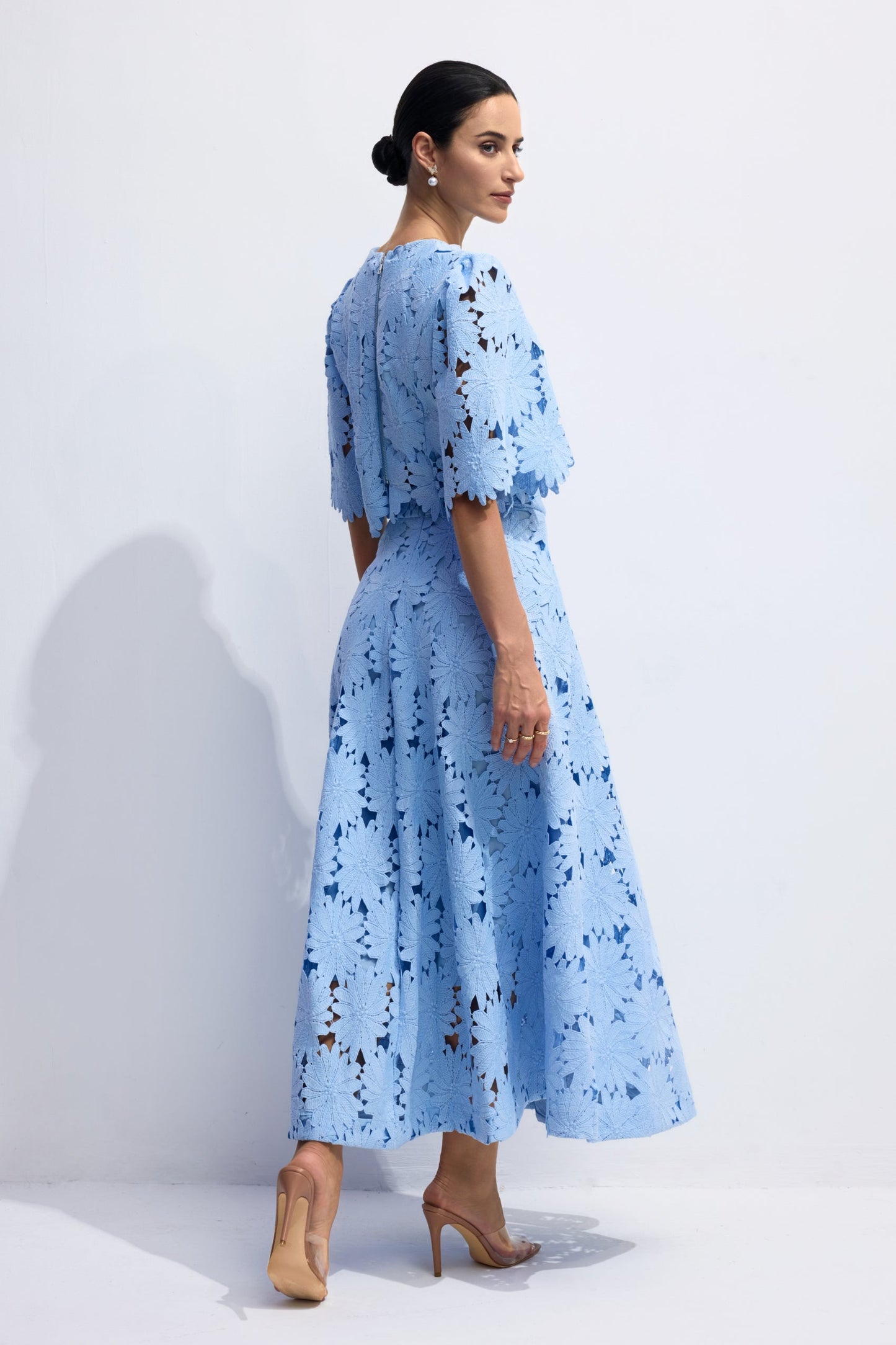 Wildelia | Conjunto de Falda Larga y Top de Manga