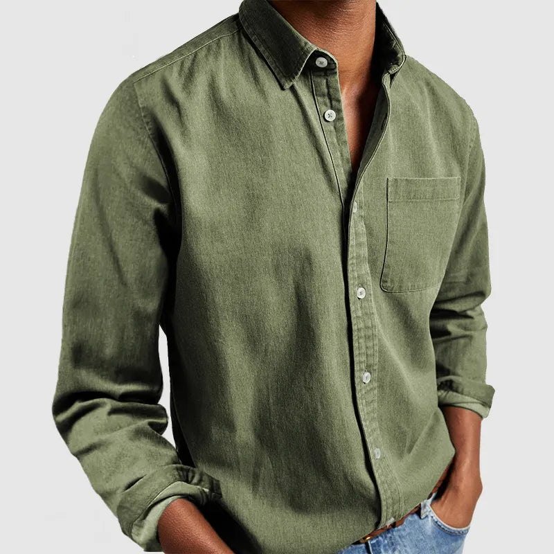 Gabriel | Camisa Básica de Algodón para Hombres