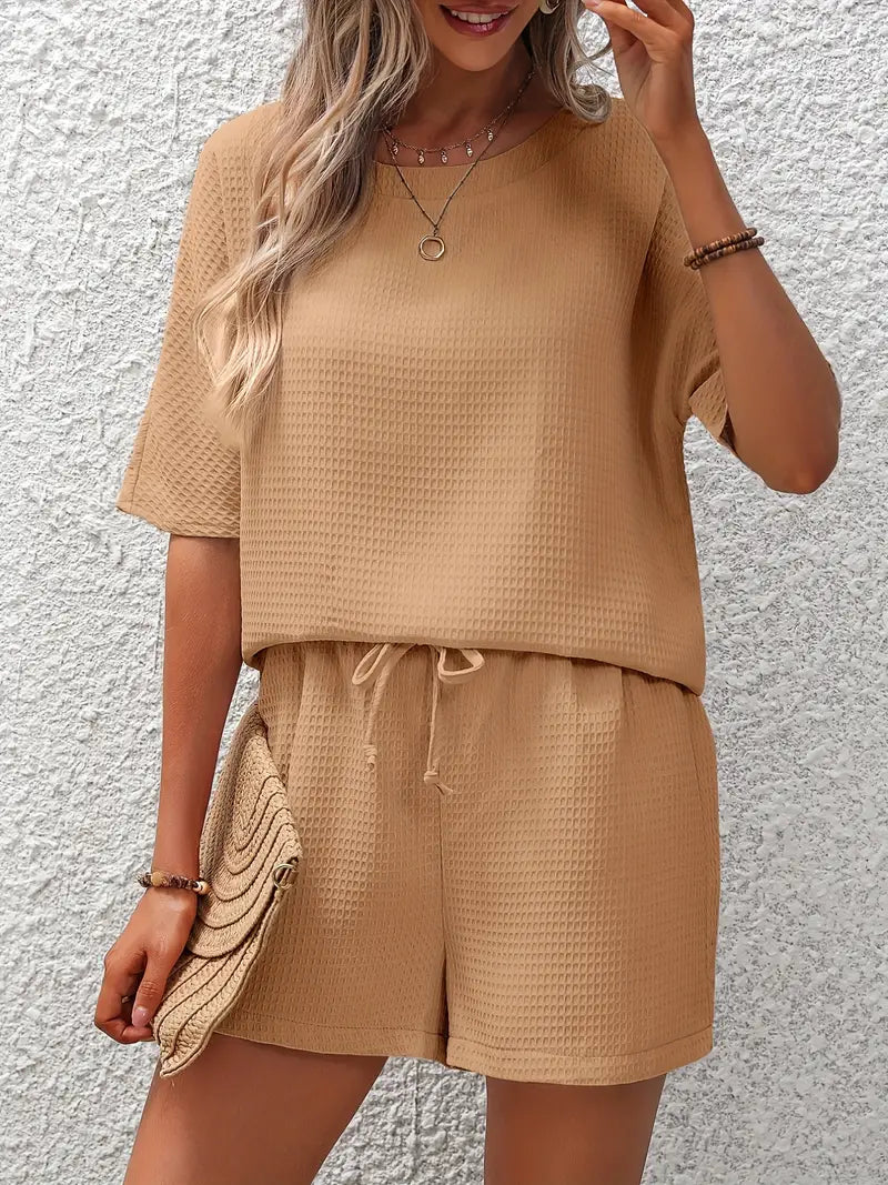 Madailein | Conjunto Completo en Punto Waffle