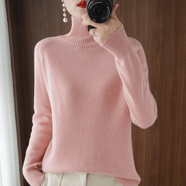 Rosanna | Lujoso Jersey de Cuello Alto