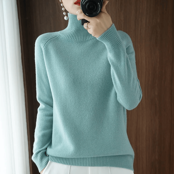 Rosanna | Lujoso Jersey de Cuello Alto