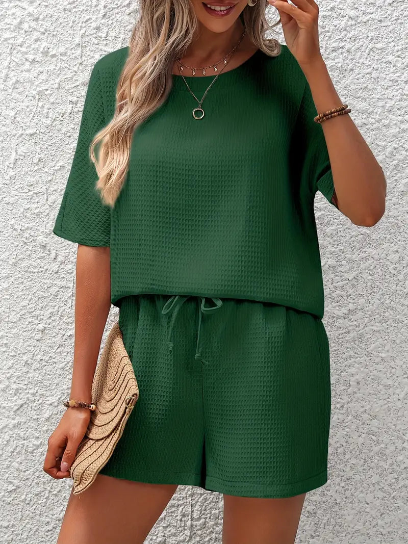 Madailein | Conjunto Completo en Punto Waffle