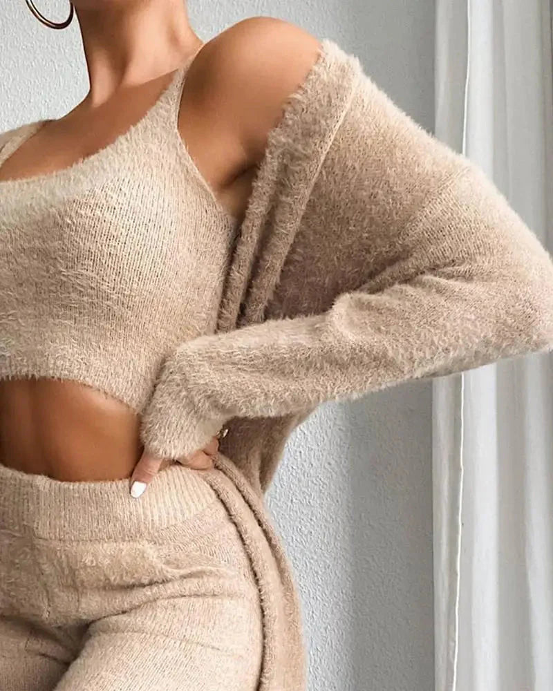 Confortable | Suave Conjunto Polar de 3 Piezas