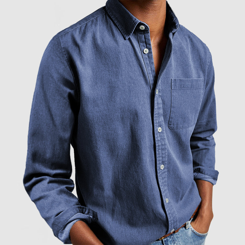 Gabriel | Camisa Básica de Algodón para Hombres
