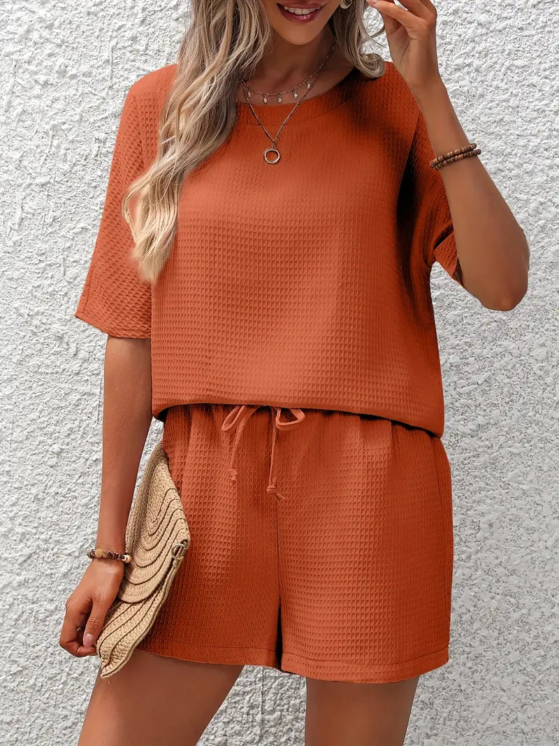 Madailein | Conjunto Completo en Punto Waffle