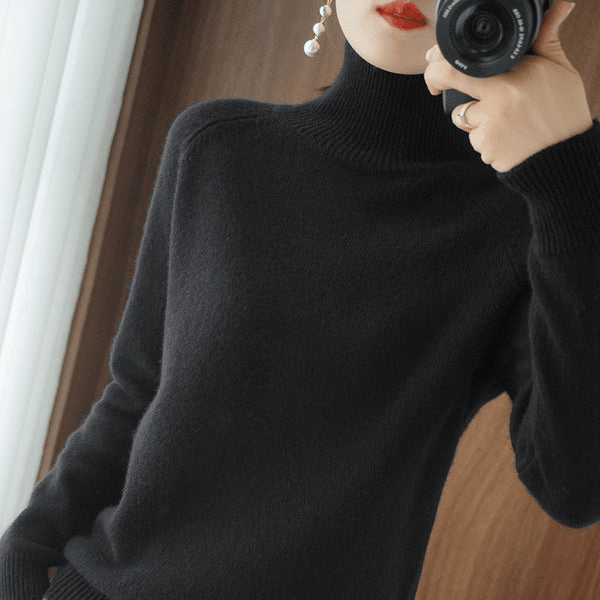 Rosanna | Lujoso Jersey de Cuello Alto