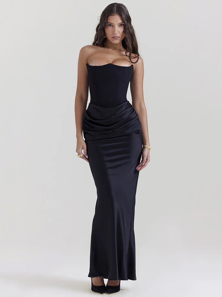 Shayla | Vestido Largo Elegante con Corsé