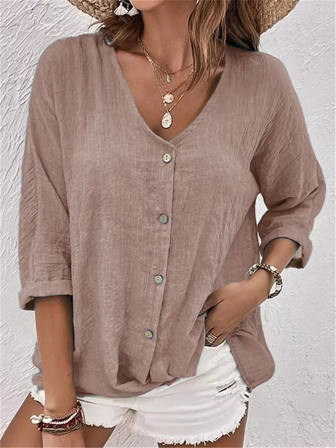 Josephine | Top Fresco con Escote en V
