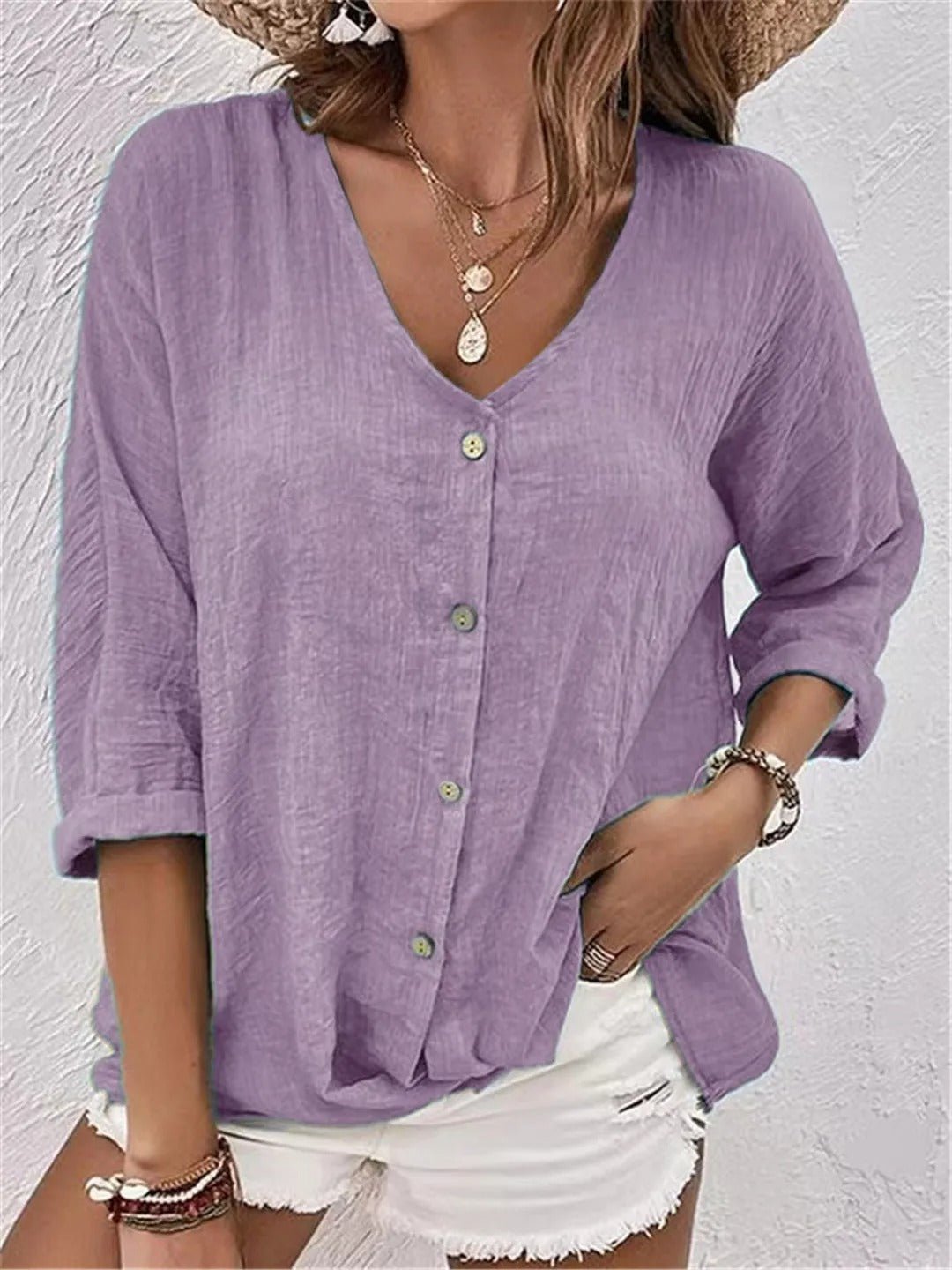 Josephine | Top Fresco con Escote en V