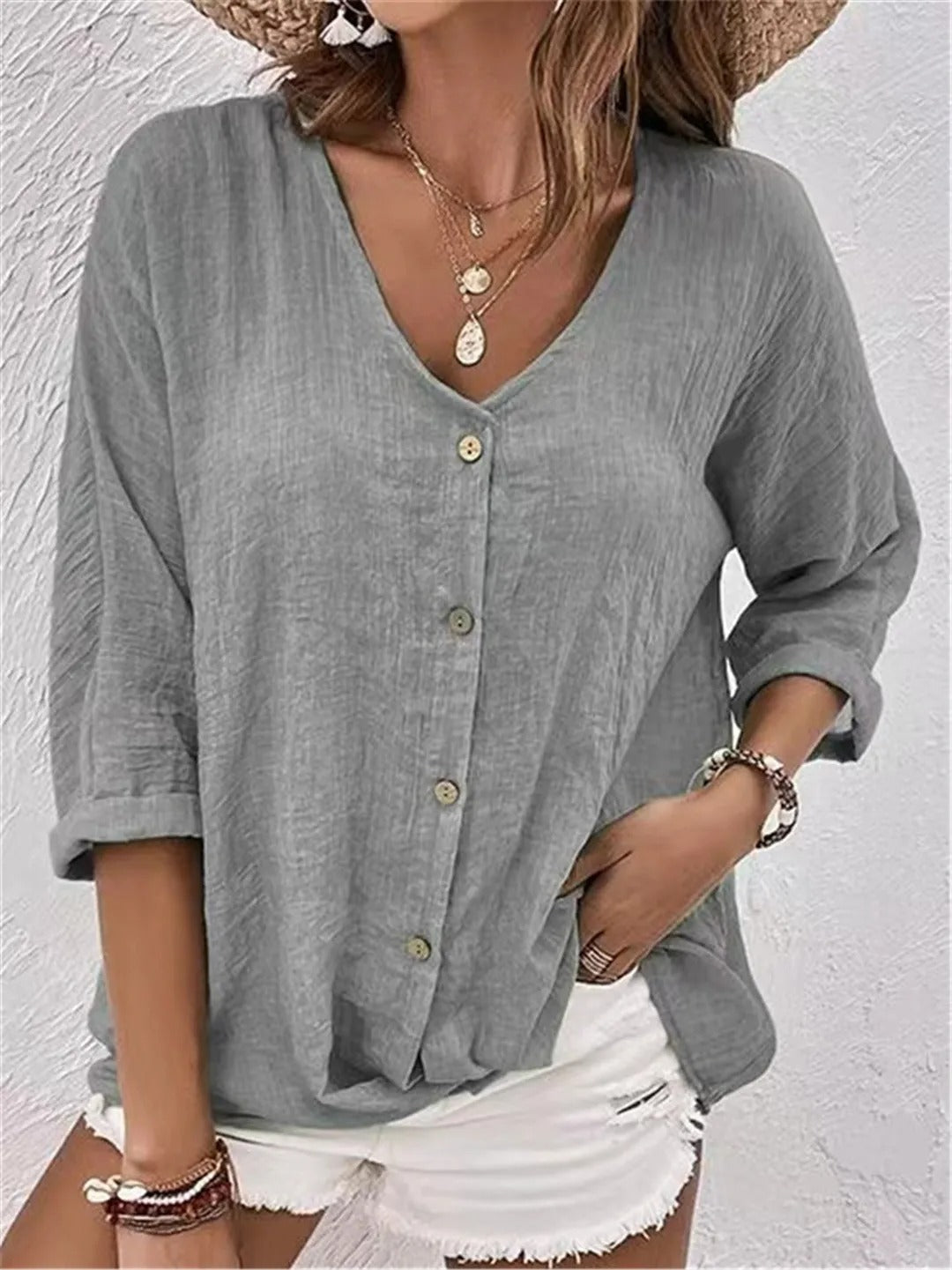 Josephine | Top Fresco con Escote en V