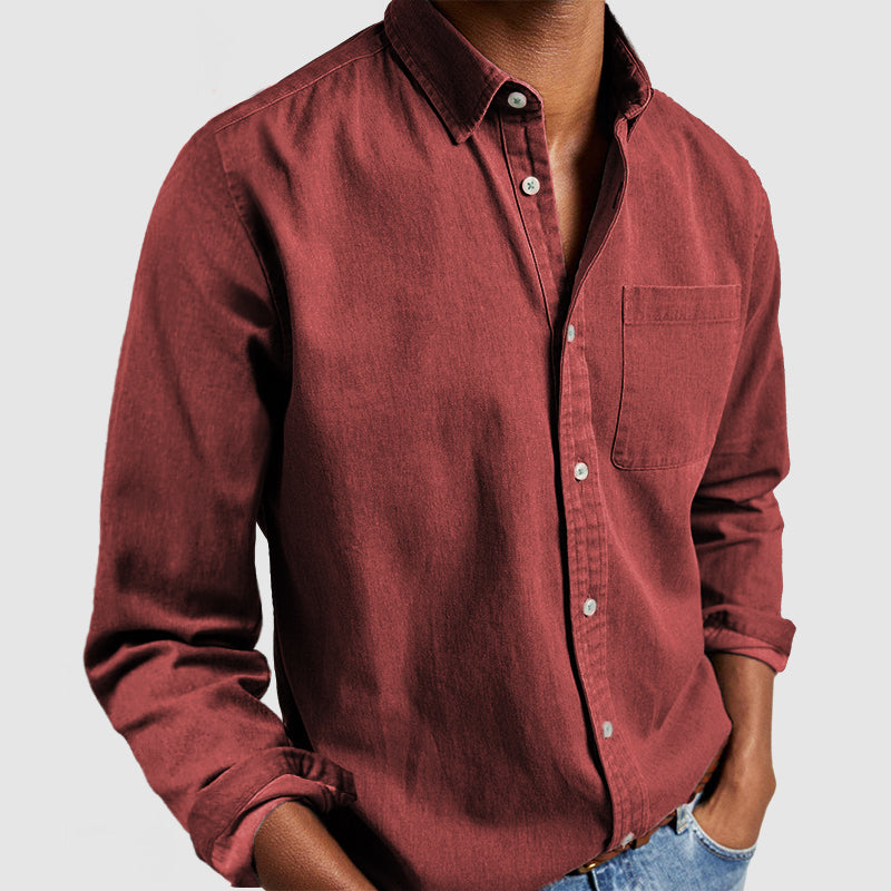 Gabriel | Camisa Básica de Algodón para Hombres