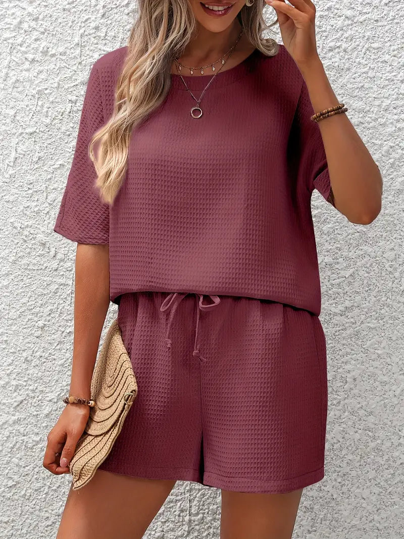 Madailein | Conjunto Completo en Punto Waffle