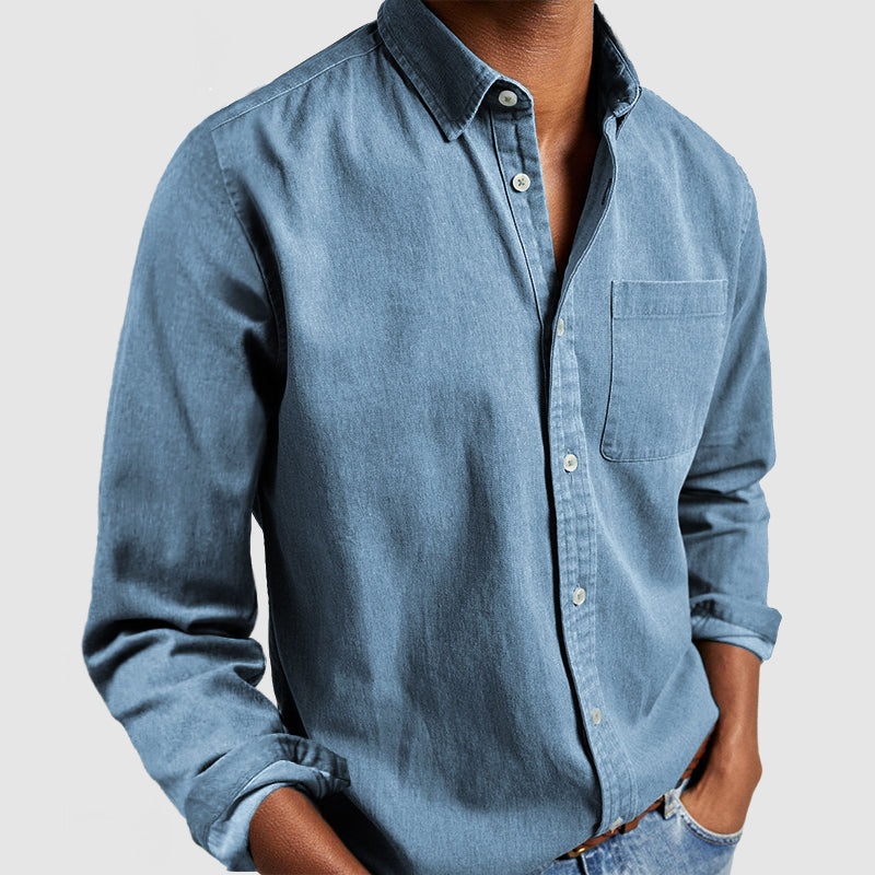Gabriel | Camisa Básica de Algodón para Hombres