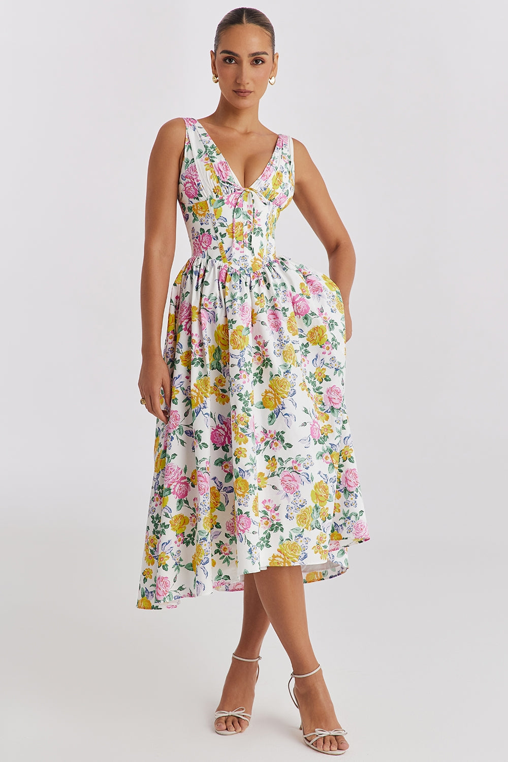 Wrenley | Vestido Midi con Escote en V