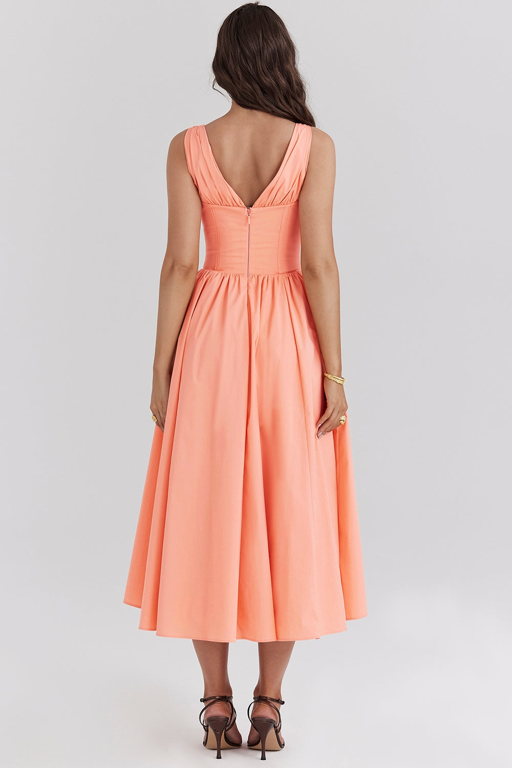 Wrenley | Vestido Midi con Escote en V