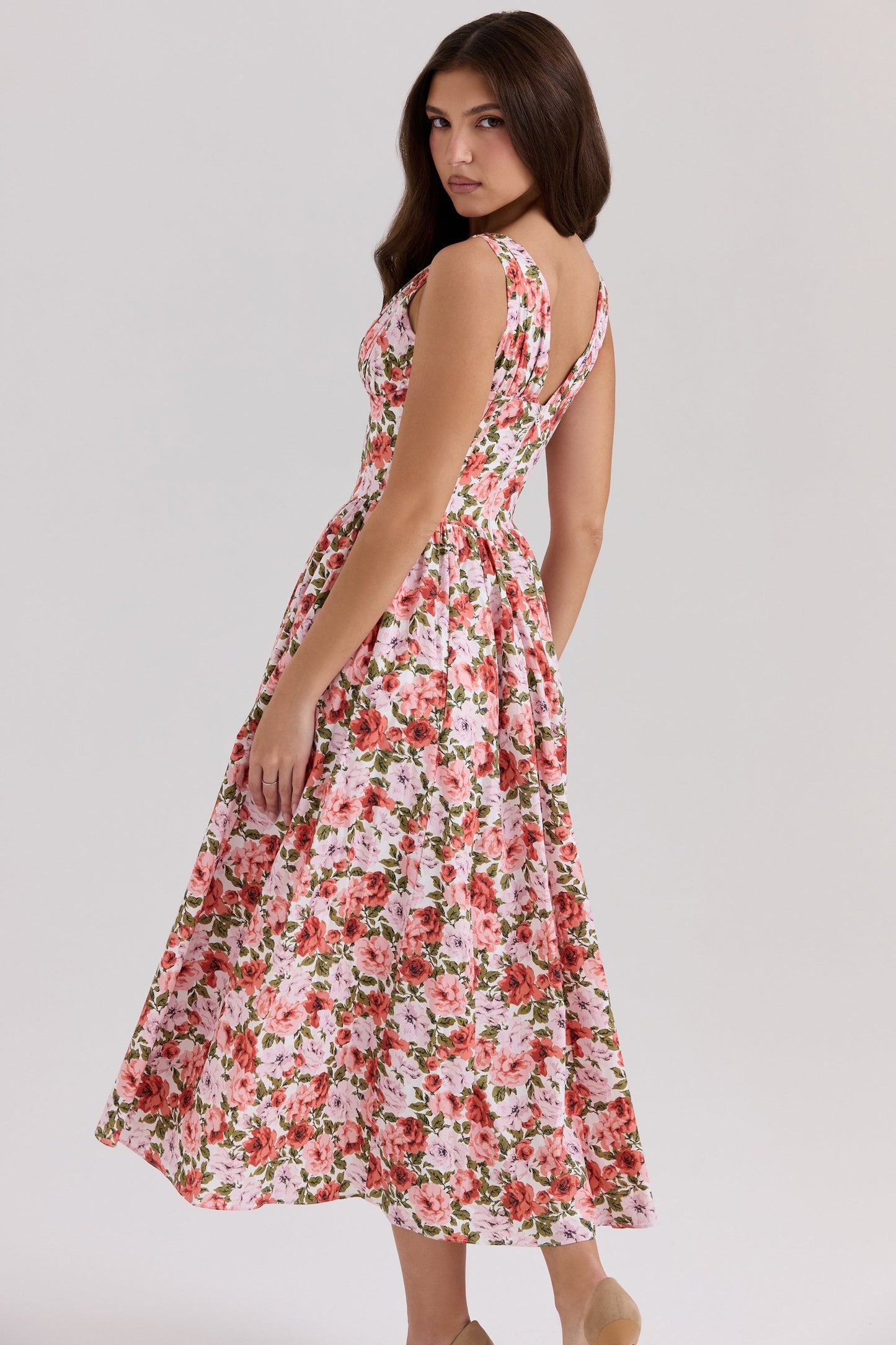 Wrenley | Vestido Midi con Escote en V