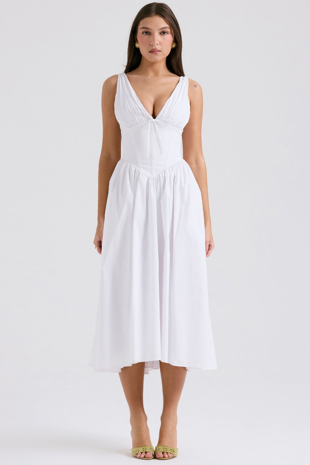 Wrenley | Vestido Midi con Escote en V
