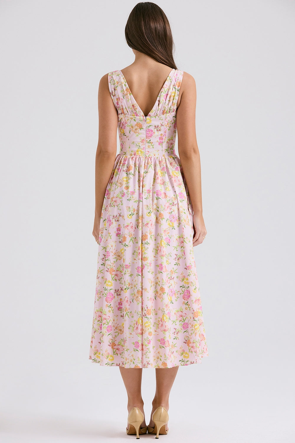 Wrenley | Vestido Midi con Escote en V
