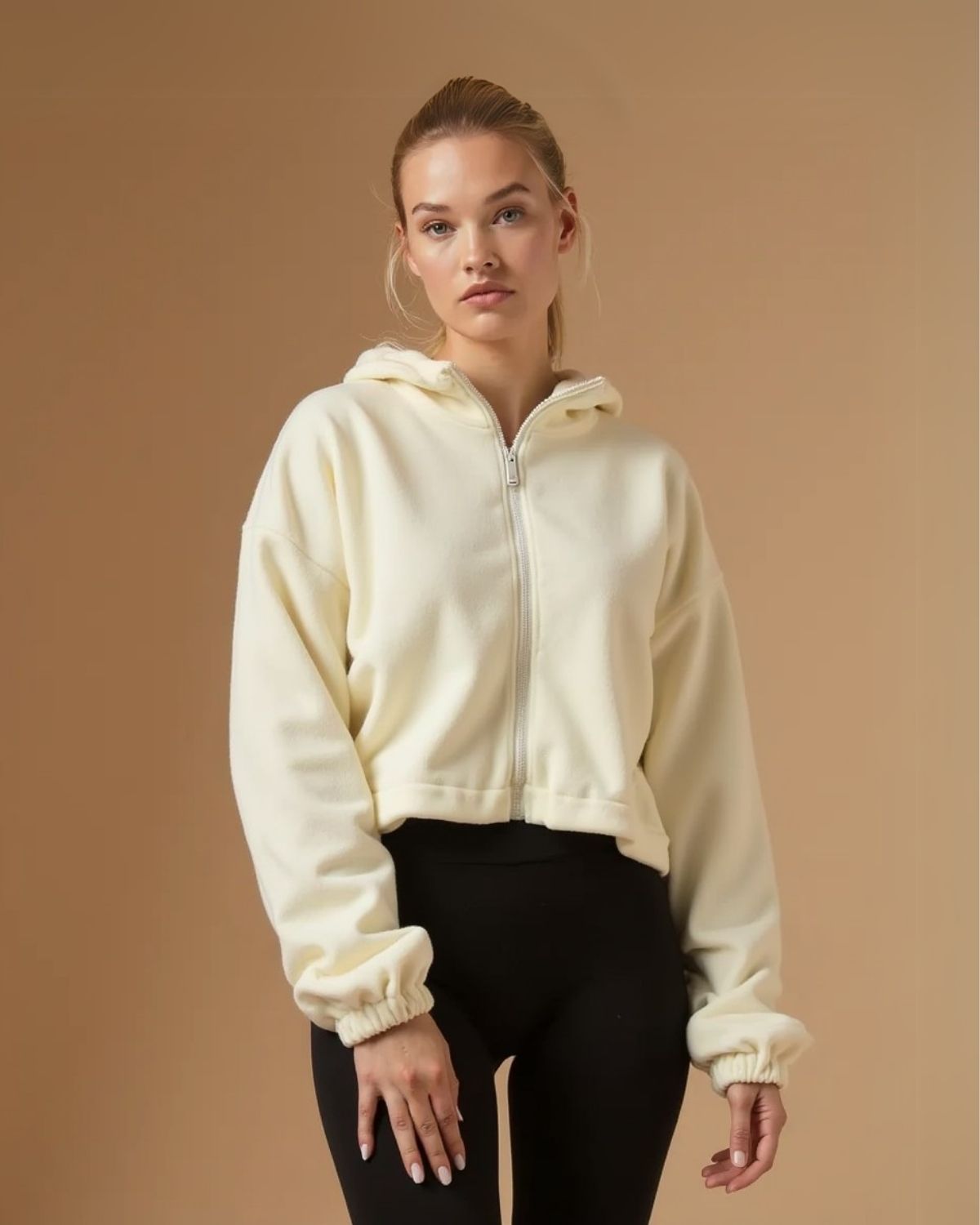 Vilna | Chaqueta de felpa con cremallera para mujer