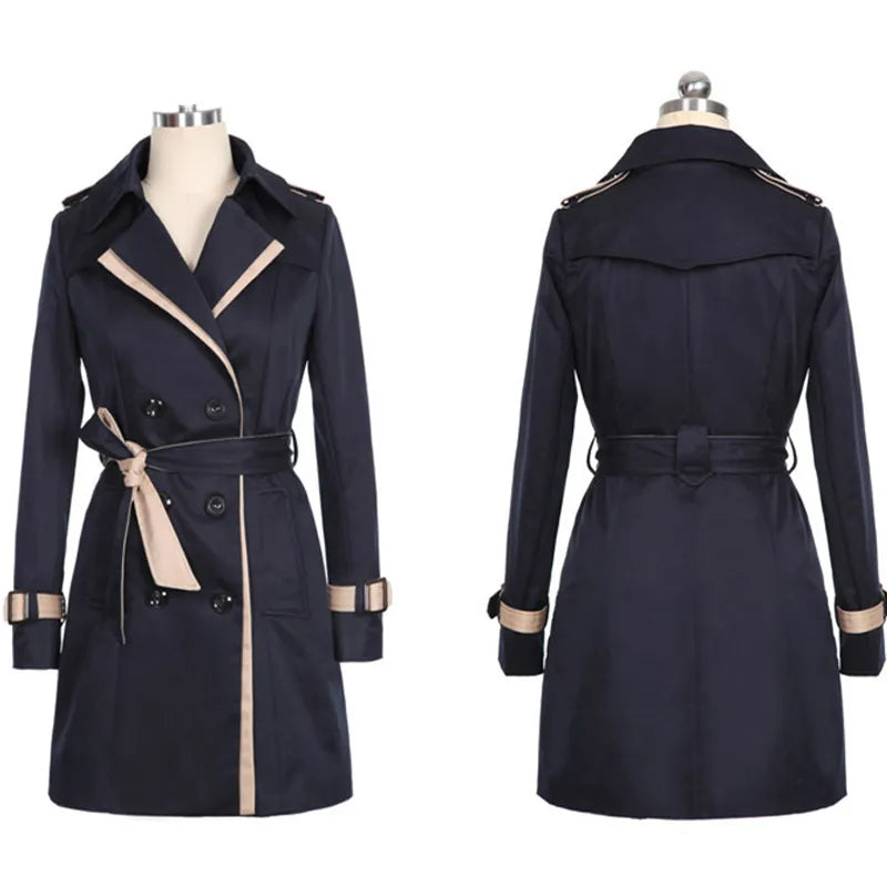 Kari | Elegante Abrigo Trench Doble Botonadura