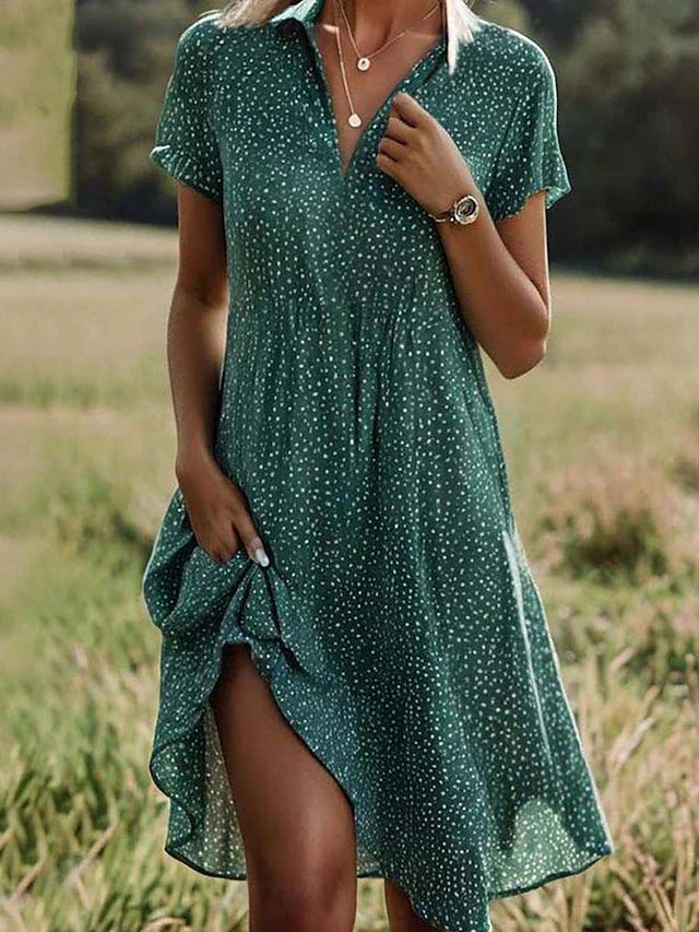 Maith | Vestido Midi de Lunares