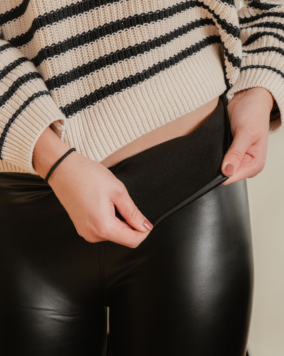 Nairobi | Leggings efecto piel con forro afelpado
