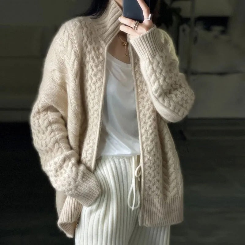 Samara | Cárdigan oversize con cremallera