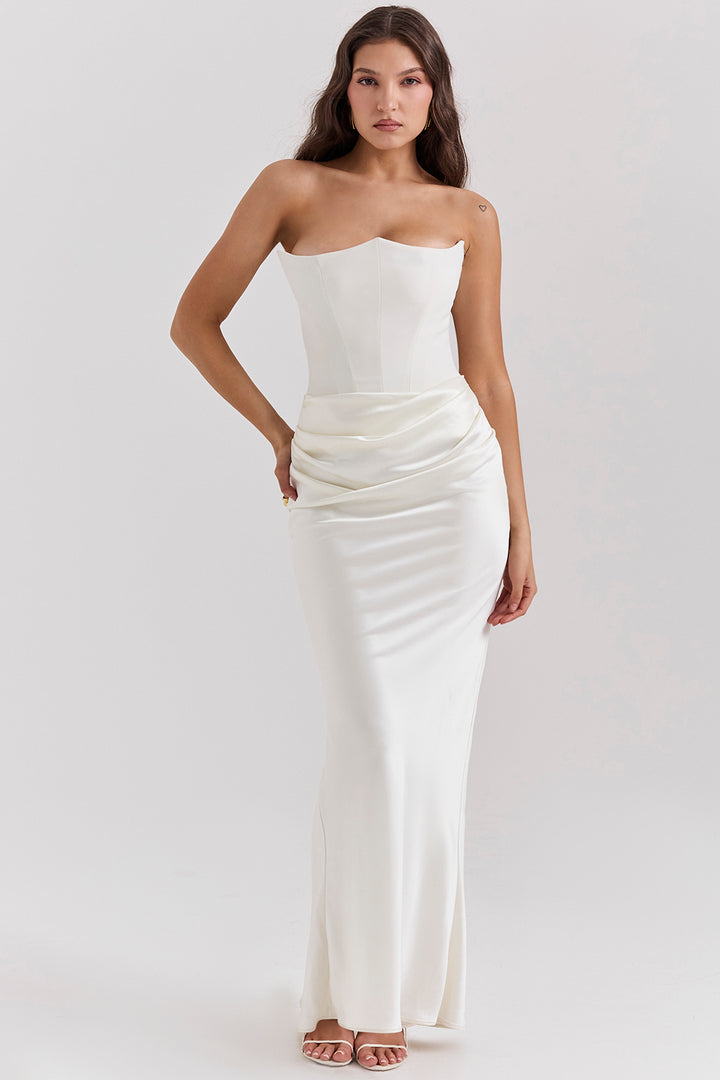 Shayla | Vestido Largo Elegante con Corsé