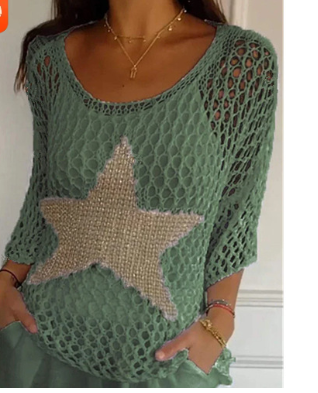 Lianne | Top de Punto con Estampado de Estrellas