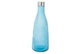 Cosy & Trendy - Botella de cristal Atla, 1L, azul azul con tapa