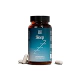 ZZEN SLEEP - Magnesio Bisglicinato, L-Triptófano, Valeriana y GABA | Rutina Nocturna y de Descanso, Complemento Alimenticio con Vitamina B6 y Zinc, 60 Cápsulas Aptas para Veganos y sin Lactosa