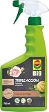 COMPO BIO Triple Acción, Protección contra Insectos, Hongos y Ácaros, Para Plantas Ornamentales, Hortícolas y Frutales, Envase pulverizador, 750 ml