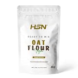 HSN Harina de Avena de Sabores Instantánea en Polvo | Sin Sabor 3Kg = 60 Tomas por Envase | Sin Azúcares Añadidos | Ideal Tortitas de Avena, Batidos de Proteínas | No-GMO, Vegano