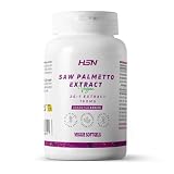 HSN Saw Palmetto 160mg - Serenoa repens – 100% Extracto de Baya | 30 Perlas Vegetales - 85% Ácidos Grasos (Ácido Oleico y Ácido laurico) - 20x Veces Más Concentrado | No-GMO, Vegano, Sin Gluten